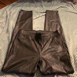 NWOT suede leather like leggings